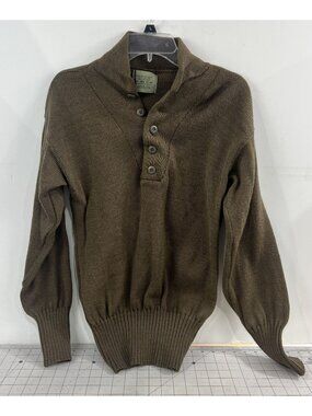 Vintage Military Wool Pullover Sweater Men's Large US Military SEBO Knitwear